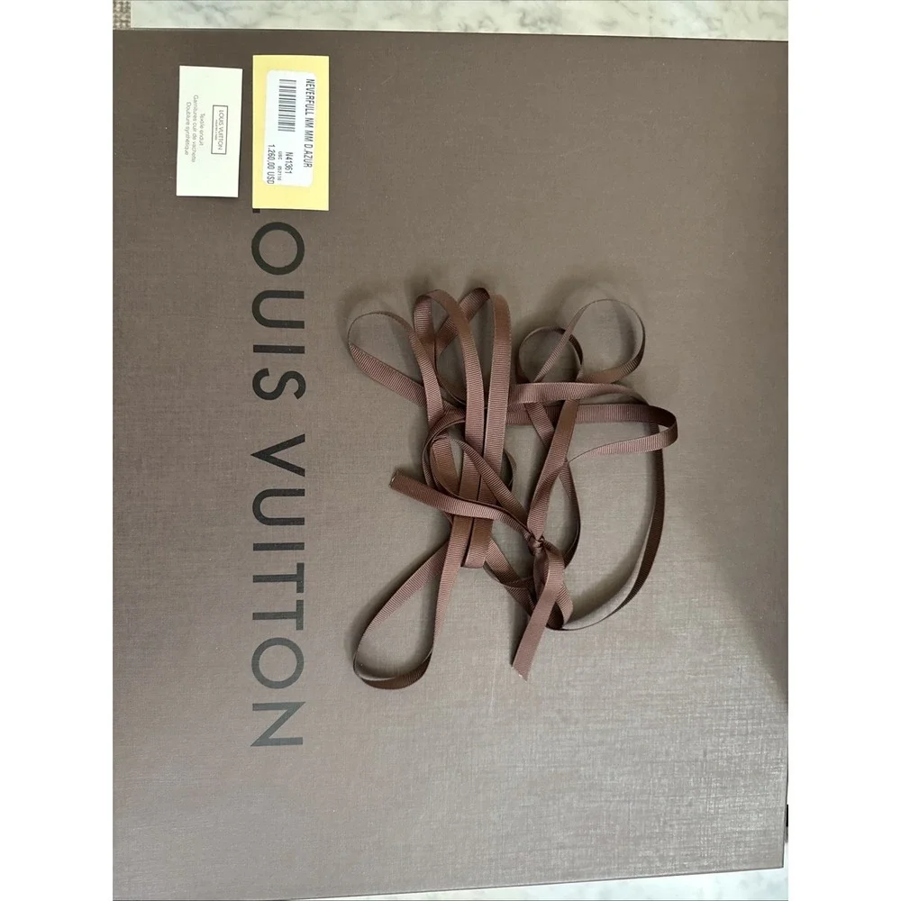 LOUIS VUITTON Empty Gift Box / Bag For Never Full W Original Price Tag 17x14x5